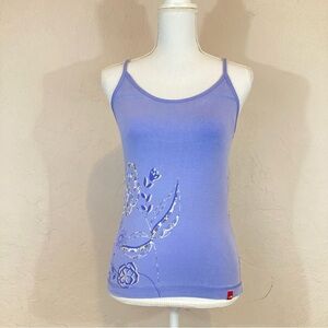 The North Face Purple Floral Racerback Tank Cami Size Small